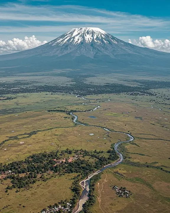 Mount Kilimanjaro above the clouds